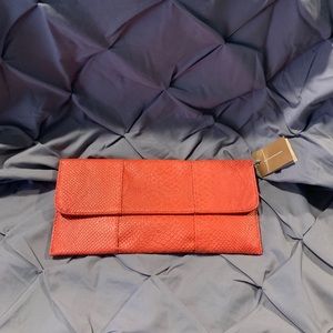 5 for $25 —Snakeskin clutch NWT